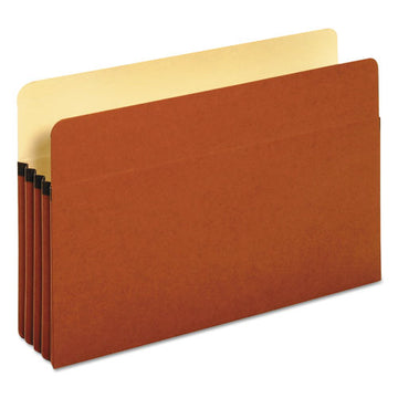 Pendaflex® Standard Expanding File Pockets, 3.5" Expansion, Legal Size, Red Fiber, 25-box freeshipping - TVN Wholesale
